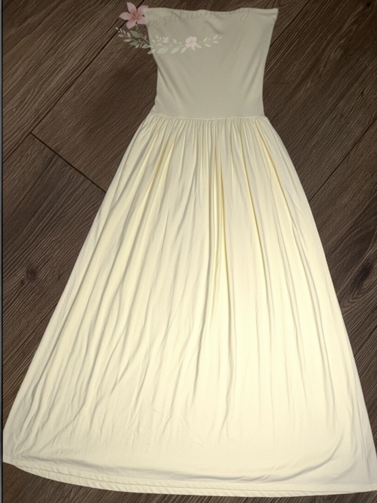 lululemon athletica Dresses & Skirts - Lululemon NWT 2-in-1 Modal Strapless Maxi Dress Buttercream